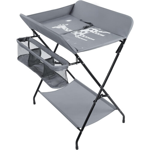Foldable Changing Table Clothes Storage Station