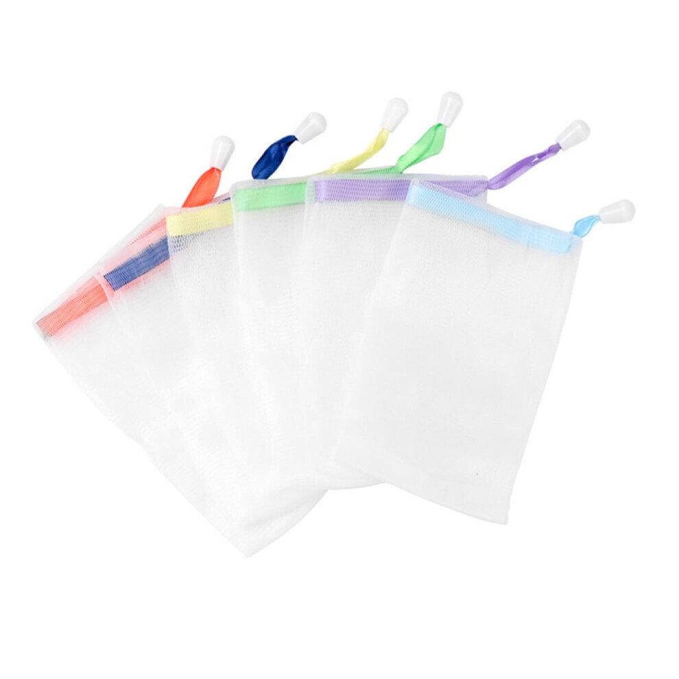 Soap Saver Bag with Drawstring, Exfoliating Mesh for Body and Face, QuickDry Reusable Pouch