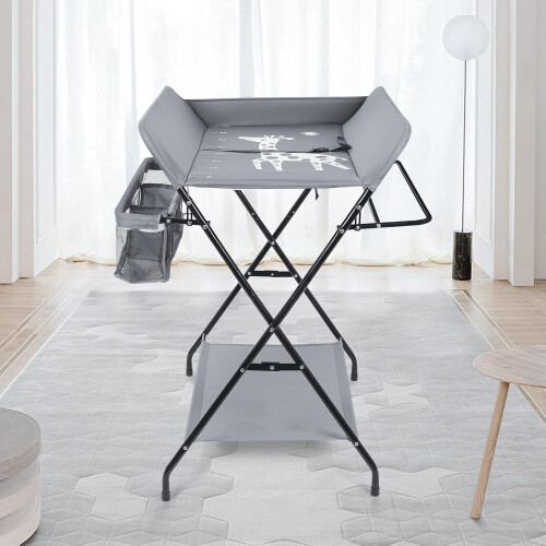 Foldable Changing Table Clothes Storage Station 2