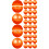 50Pcs Bright Orange Plastic Balls Openable Party Balls 5
