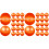 50Pcs Bright Orange Plastic Balls Openable Party Balls 2