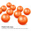 50Pcs Bright Orange Plastic Balls Openable Party Balls 8