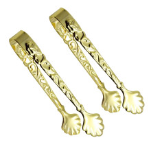4Stk Mini Foodzangen Gold Für Eiswürfel Und Snacks