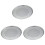 3Pcs Silver Pizza Saucer Tray for Kitchen and Dining Table 2