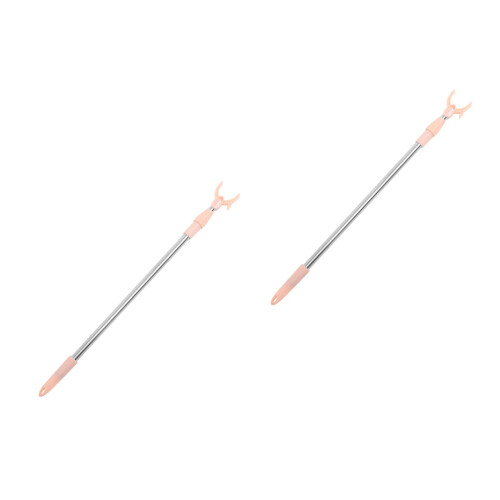 Set Of 2 Rack Clothes Rail Closet Hook Pole Ceiling 1