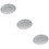 3Pcs Silver Pizza Saucer Tray for Kitchen and Dining Table 9