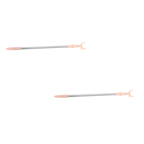 Set Of 2 Rack Clothes Rail Closet Hook Pole Ceiling 2