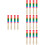 8Paare Kinder Holz Rhythmusstäbe Farbige Percussion Sticks 8