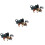 3Pièces Figurines Design Réaliste Accessoires Décoratifs 5