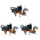 3Pièces Figurines Design Réaliste Accessoires Décoratifs 2