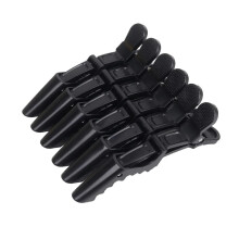 30pcs Black Alligator Hair Clips with NonSlip Wide Teeth DoubleHinged Design for Salon Styling