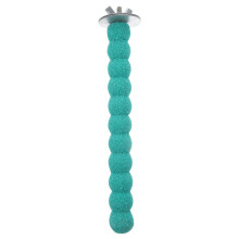 4Pcs Wood Bird Perch Toys Sky-Blue Parrot Stand for Small Birds
