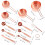 2Pcs Rose Gold Measuring Cups and Spoons for Baking Kitchen Use 8