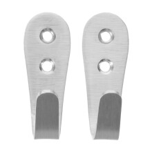 2Pcs Silver Heavy Duty Bed Ladder Hooks Metal Brackets for Dorm Use