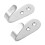 2Pcs Silver Heavy Duty Bed Ladder Hooks Metal Brackets for Dorm Use 9