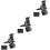 3Pièces Support Téléphonique Noir Rotatif 360 Usage 5