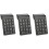 3Pcs Black Wireless Numeric Keypad Mechanical Keys for Typing Use 4