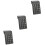 3Pcs Black Wireless Numeric Keypad Mechanical Keys for Typing Use 5