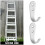 2Pcs Silver Heavy Duty Bed Ladder Hooks Metal Brackets for Dorm Use 6