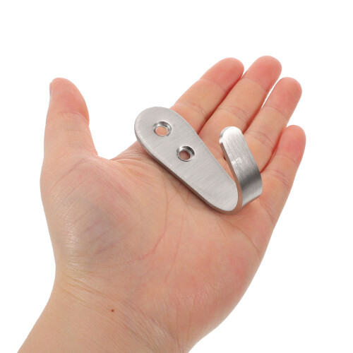 2Pcs Silver Heavy Duty Bed Ladder Hooks Metal Brackets for Dorm Use 1