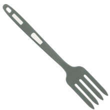 3Pcs Light Grey Silicone Cooking Forks for Fruit Food Salad Pasta Use