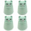 4Pcs Compact Green Manual Medicine and Pill Storage Box 5