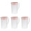 4Pcs Pink Cold Water Kettles Large Capacity Drink Pitchers 2