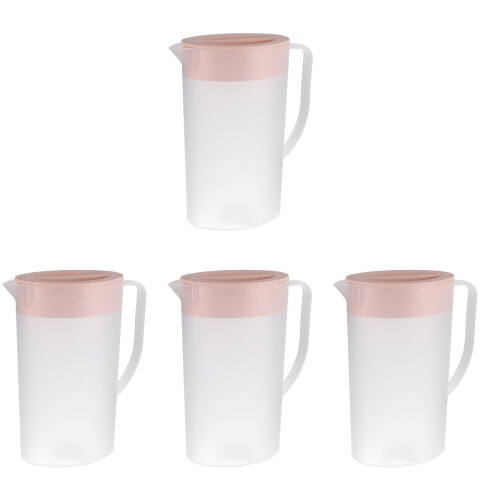 4Pcs Pink Cold Water Kettles Large Capacity Drink Pitchers 1