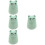 4Pcs Compact Green Manual Medicine and Pill Storage Box 7