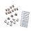 30 Sets Cupboard Pre-Inserted Nuts Cam Fittings Triple 1