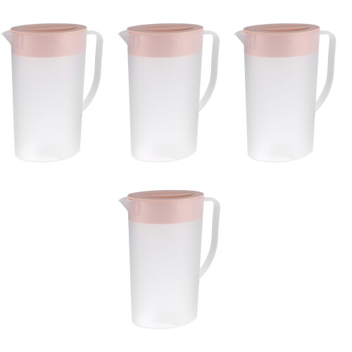 4Pcs Pink Cold Water Kettles Large Capacity Drink Pitchers 2