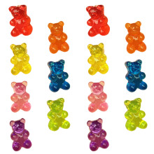 28Pairs Assorted Color Bear Earrings Lightweight Post Studs for Women