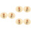 6Pcs Kids Golden Copper Finger Cymbals Mini Percussion Instruments 6