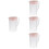 4Pcs Pink Cold Water Kettles Large Capacity Drink Pitchers 6
