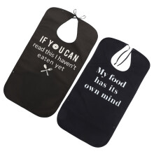 10Pcs Washable Adult Bibs for Men Women Elderly Clothing Protector