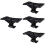 4Pcs Black Plastic Speaker Mounting Brackets Tripod Stand for Speakers 7