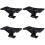 4Pcs Black Plastic Speaker Mounting Brackets Tripod Stand for Speakers 6