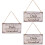 3Pcs Rectangular Dad Plaque Beige Wooden Hanging Sign for Father 6