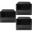 3 Pieces Dust-Proof Shoe Box Shoes Storage Container Simple Case 6