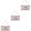 3Pcs Rectangular Dad Plaque Beige Wooden Hanging Sign for Father 5