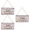3Pcs Rectangular Dad Plaque Beige Wooden Hanging Sign for Father 7