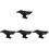 4Pcs Black Plastic Speaker Mounting Brackets Tripod Stand for Speakers 3