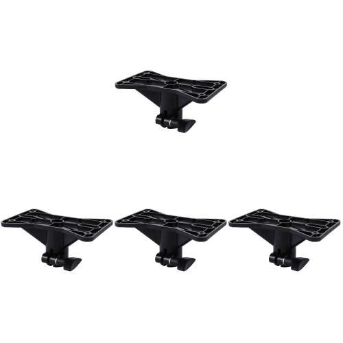 4Pcs Black Plastic Speaker Mounting Brackets Tripod Stand for Speakers 2