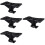 4Pcs Black Plastic Speaker Mounting Brackets Tripod Stand for Speakers 8