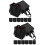 12Pcs Black Non Woven Bags with Divider 6