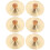 6Pcs Kids Golden Copper Finger Cymbals Mini Percussion Instruments 8