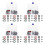 4Sets Duurzame Compressor Pakkingset Voor Auto Airconditioning Silver 9