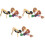 3Sets Multi-Function Gitaar Capo Set Met ABS Plectrums En Leren Houder 5