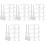 50St Draagbare Witte Plastic Krabtool Voor Tickets & Stickers 5