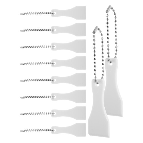 50St Draagbare Witte Plastic Krabtool Voor Tickets & Stickers 1